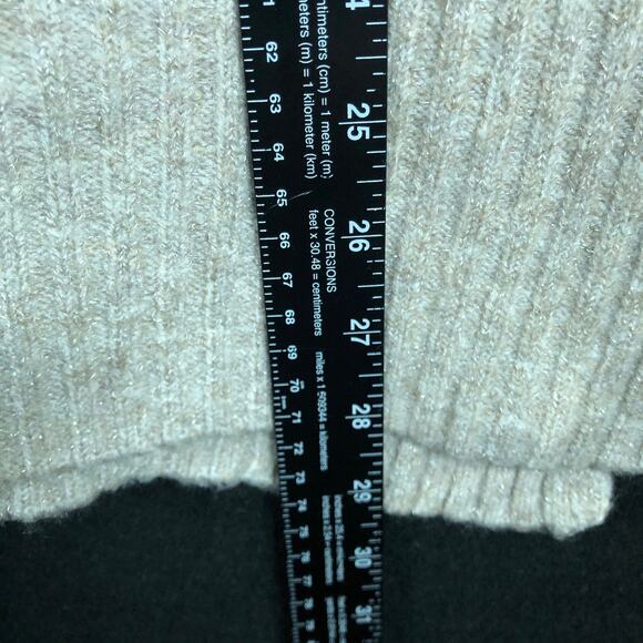 Vera Wang Womens Sweater Brown Cable Knit Mock Neck Pullover Soft Stretch M - Picture 9 of 12